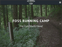 Tablet Screenshot of fossrunningcamp.org